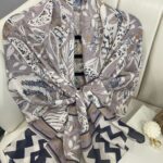 Etnik Desenli  Etro Pamuk Soft Şal - 893250 - Ekru Pudra
