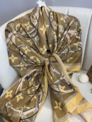 Lv Kemer Desen Pamuk Soft Şal 31230 - vizon