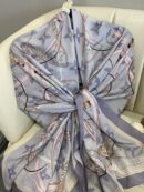 Lv Kemer Desen Pamuk Soft Şal 31230 - Açık Gri