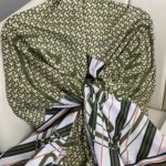 Burberry Monogram Pamuk Soft Şal 64303 -Haki