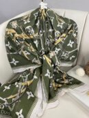 Lv Kemer Desen Pamuk Soft Şal 31230 - Haki