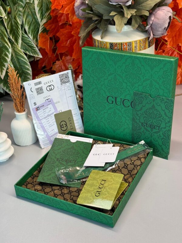 Gucci A Kalite İthal Yün İpek Şal – Mürdüm-Siyah