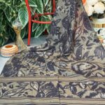 Etnik Desenli  Etro Pamuk Soft Şal - 893250 - Haki Siyah