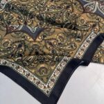 Etro Buta Desenli Pamuk Soft Şal - 377350 - Siyah Vizon