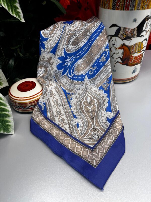 Yeni Etnik Pamuk Soft Şal 65301 – 65301 Saks