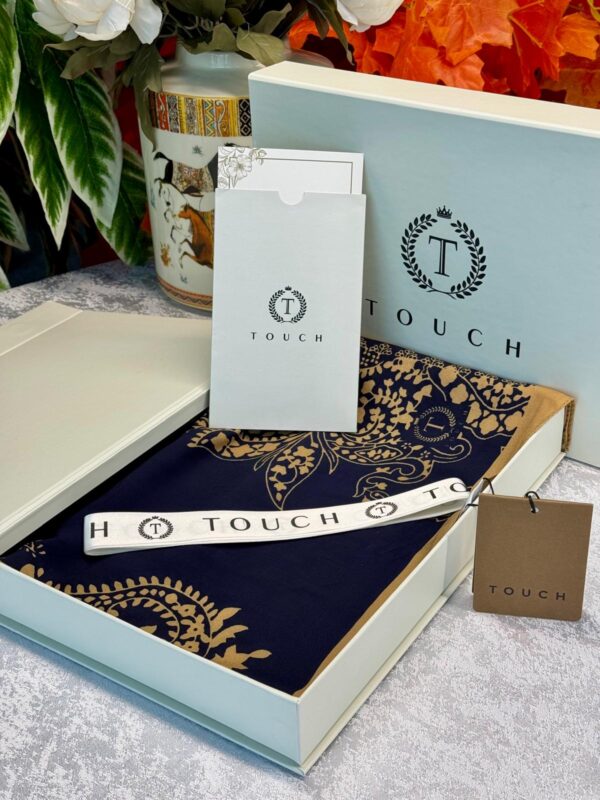 Touch İthal Pamuk İpek Şal – 415420 Siyah Vizon