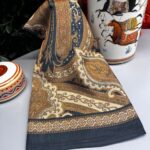 Yeni Etnik Pamuk Soft Şal 65301 - 65301  Siyah-Latte