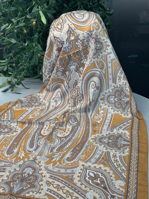 Yeni Etnik Pamuk Soft Şal 65301 – 65301 Camel