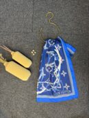 Lv Kemer Desen Pamuk Soft Şal 31230 - Mavi