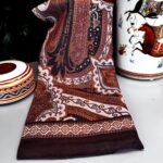 Yeni Etnik Pamuk Soft Şal 65301 - 65301  Kızıl
