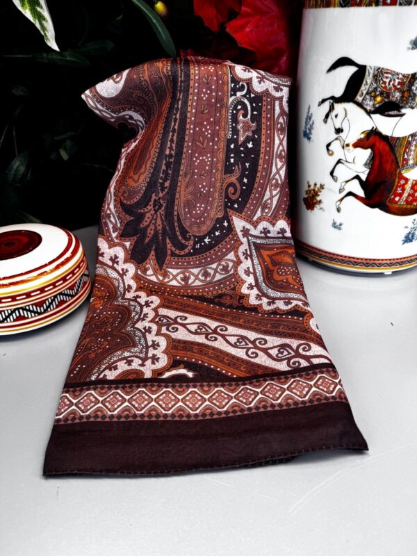 Yeni Etnik Pamuk Soft Şal 65301 – 65301 Kızıl