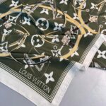Lv Kemer Desen Pamuk Soft Şal 31230 - Haki