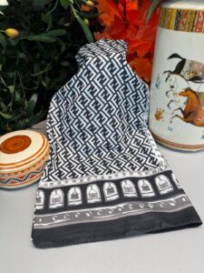 Fendi Monogram Pamuk Soft Şal 64302 - Siyah