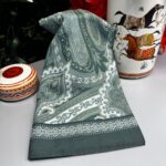 Yeni Etnik Pamuk Soft Şal 65301 - 65301  Nil Yeşili