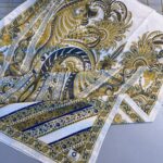 Etro Desen New Pamuk Soft Şal 23012 - Sarı