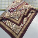 Yeni Etnik Pamuk Soft Şal 65301 - 65301  Bordo-Altın