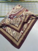 Yeni Etnik Pamuk Soft Şal 65301 - 65301  Bordo-Altın