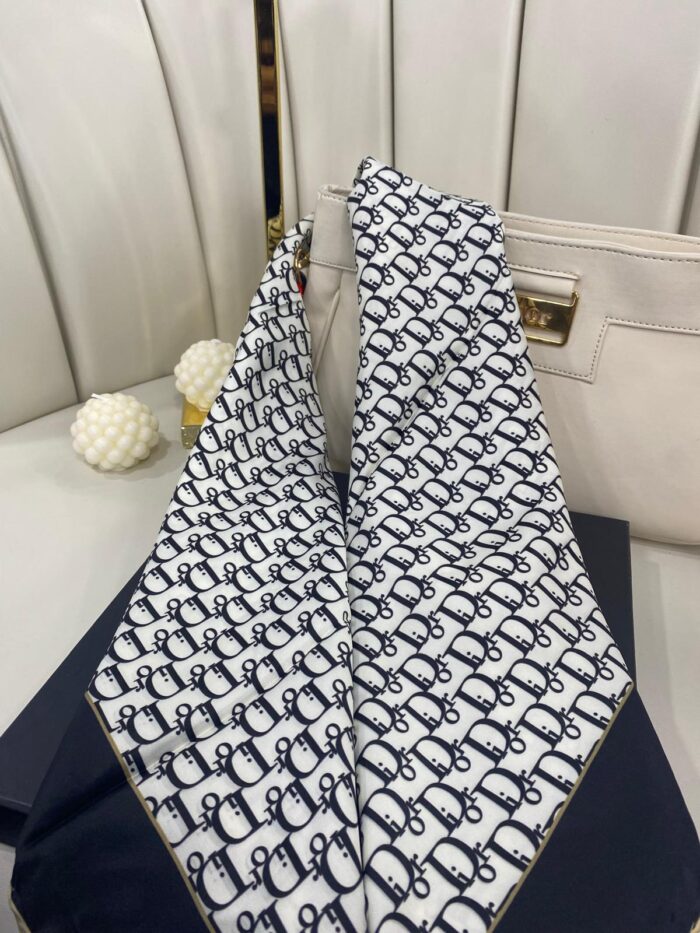 Dior Twill Eşarp-356534-Gold Siyah