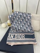 Dior Twill Eşarp-356537-Krem Siyah