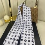 LV Twill Eşarp -124565-Açık Mor