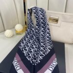 Dior Twill Eşarp-356531-Pudra Siyah