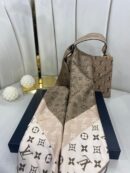 LV Twill Eşarp -5563-Koyu Vizon