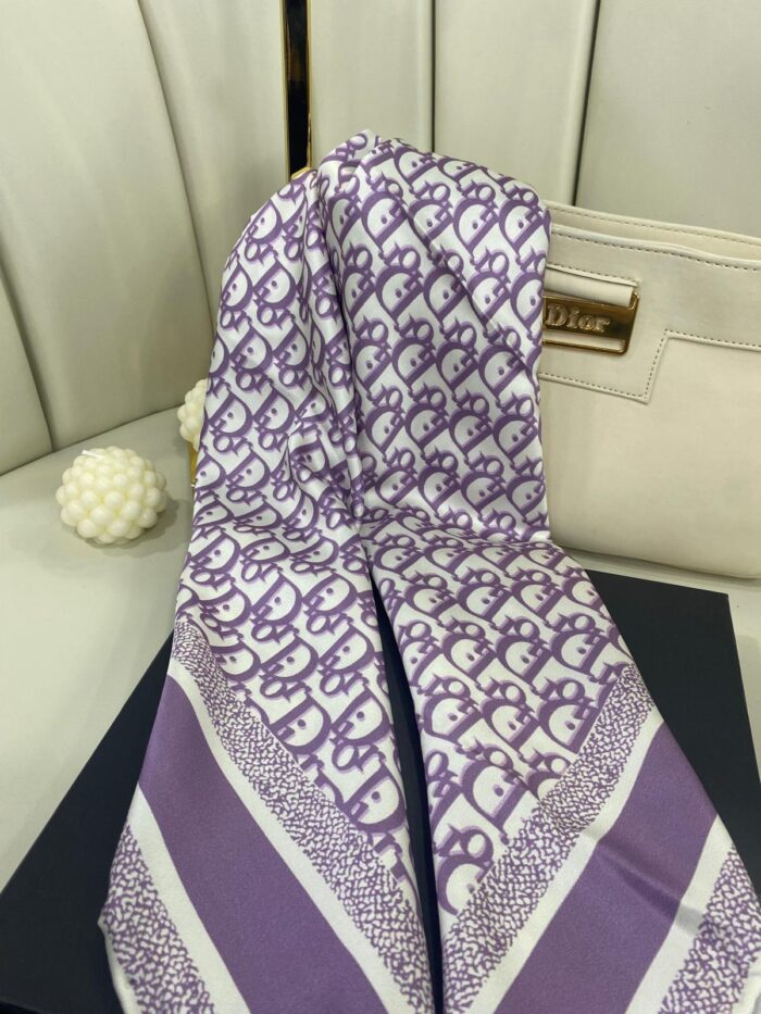 Dior Twill Eşarp-356540-Koyu Mor