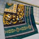 VERSACE VUAL İPEK ŞAL - 344456- Zümrüt