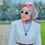 Gucci Bahar Esintisi Pamuk Keten Eşarp - Çiçek