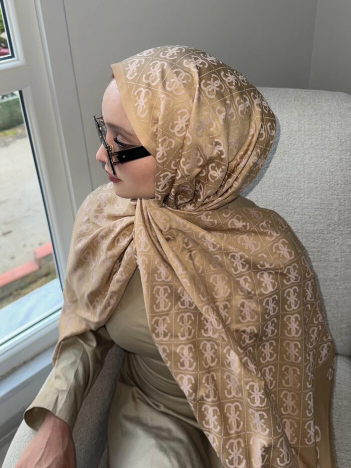 Guess Çift Taraflı Kaşmir İpek Şal- 7860- Toz Pembe - Görsel 2