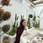 Touch İthal Etnik Desen Pamuk İpek Şal 63457 - Koyu mor