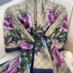 Gucci Twill İpek Şal - Lacivert