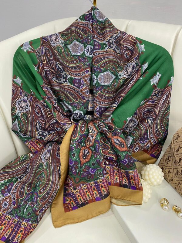 Etnik Desen Pamuk Soft Şal 83926 – Camel