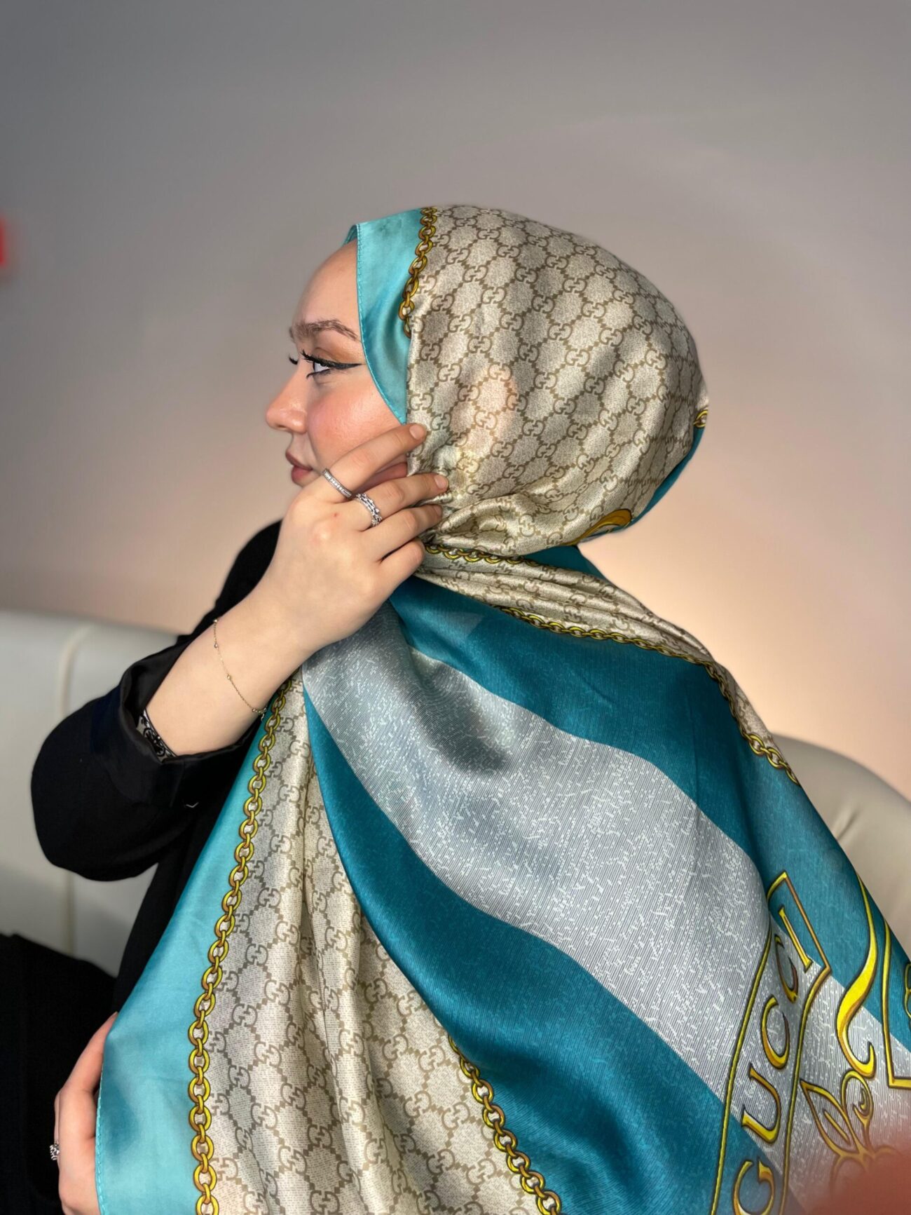 Gucci Monogram Vual İpek Şal