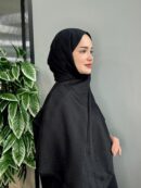 Guess Desenli İpek Kaşmir Çift Taraflı Şal - Siyah