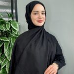 Guess Desenli İpek Kaşmir Çift Taraflı Şal - Siyah