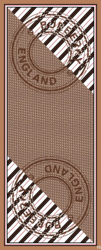 Burberry Monogram Pamuk Soft Şal 64303 – Kahve-Ekru