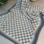 Vakko Desen Twill İpek Eşarp-Füme