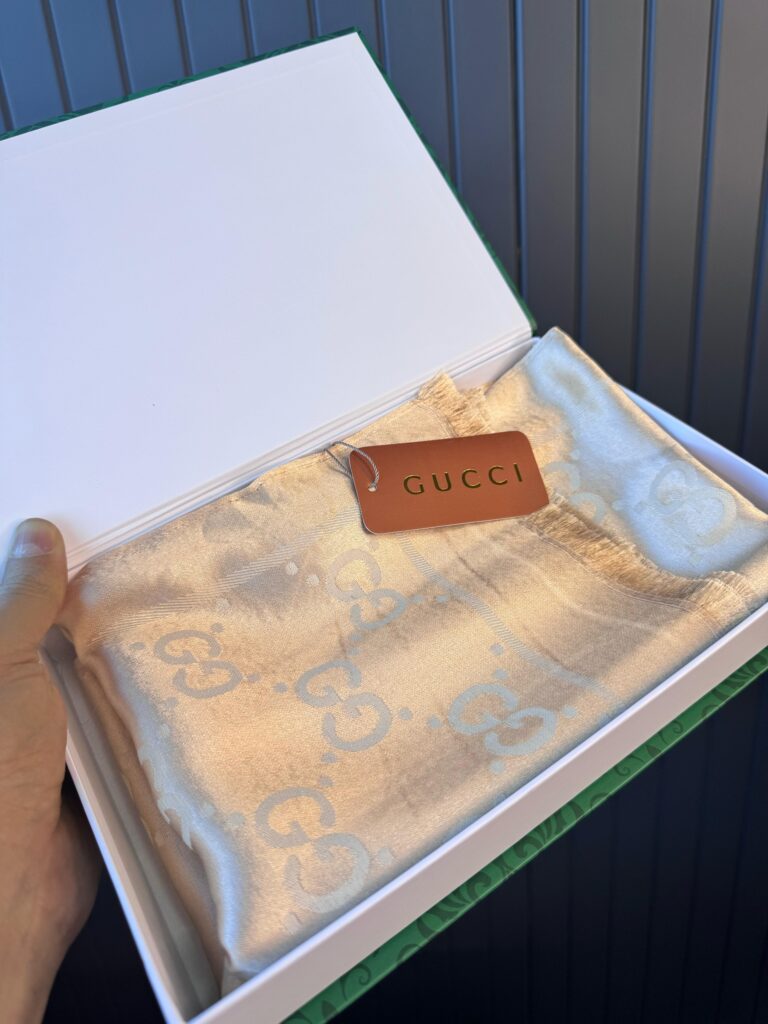 İthal Kutulu FULL SET G Desen Kaşmir Pamuk Yün İpek - Krem