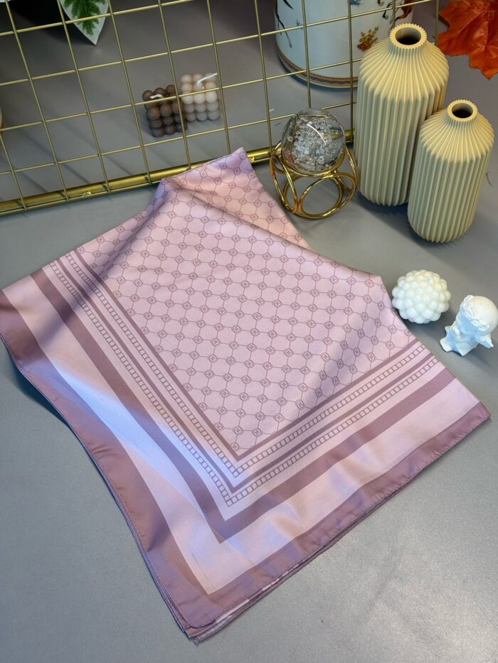 Vakko Puantiye Twill Şal- SOFT MOR - Görsel 2