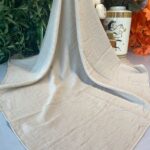 Organic Scarfs Pamuk Kraş Cazz Şal Modeli - AÇIK KARAMEL