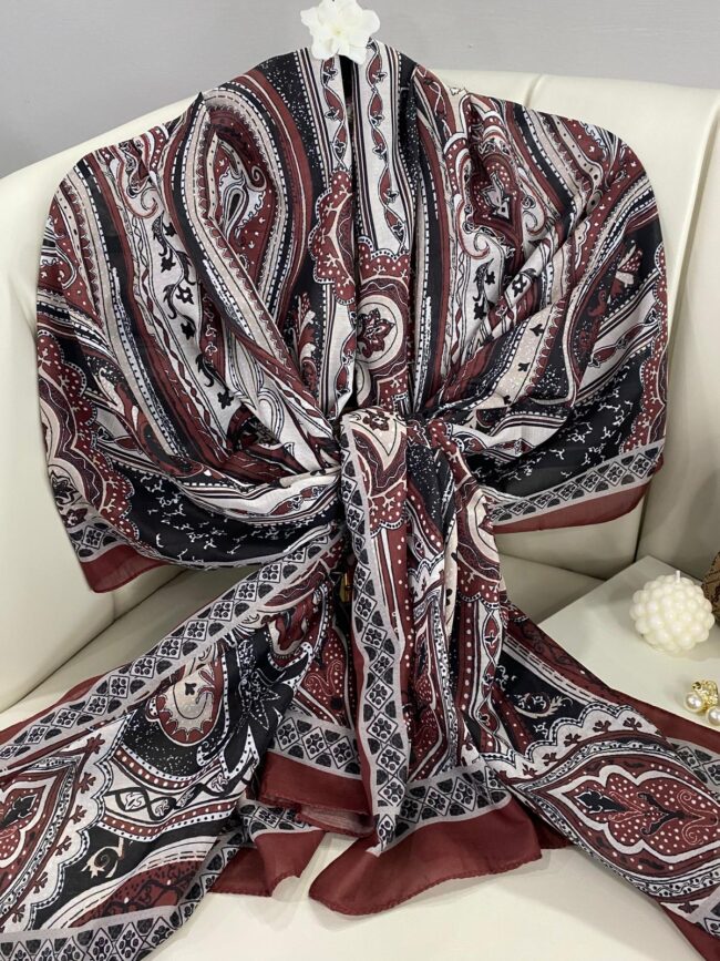 Etro Pamuk İpek Şal 987654- İNCİR