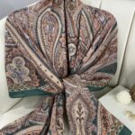 Etro Pamuk İpek Şal 987654- AÇIK YEŞİL