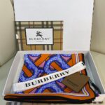 BURBERRY Tam Set Kutulu İthal İPEK 12MM %100 EŞARP -7854