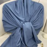 DAMA DESEN JAKAR ŞAL - SAFİR MAVİ