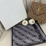 GUESS ÇİFT TARAFLI KAŞMİR İPEK EŞARP 7859- Gri