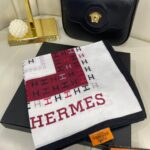 Hermes İpek Eşarp - Beyaz