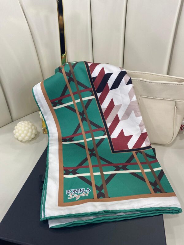 Kazayağı Twill Eşarp – Yeşil