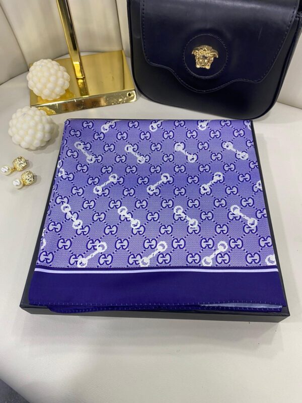 Gucci Desen Marka Eşarp – 62268 – Gökyüzü Mavisi