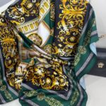 VERSACE VUAL İPEK ŞAL - 344456- Zümrüt